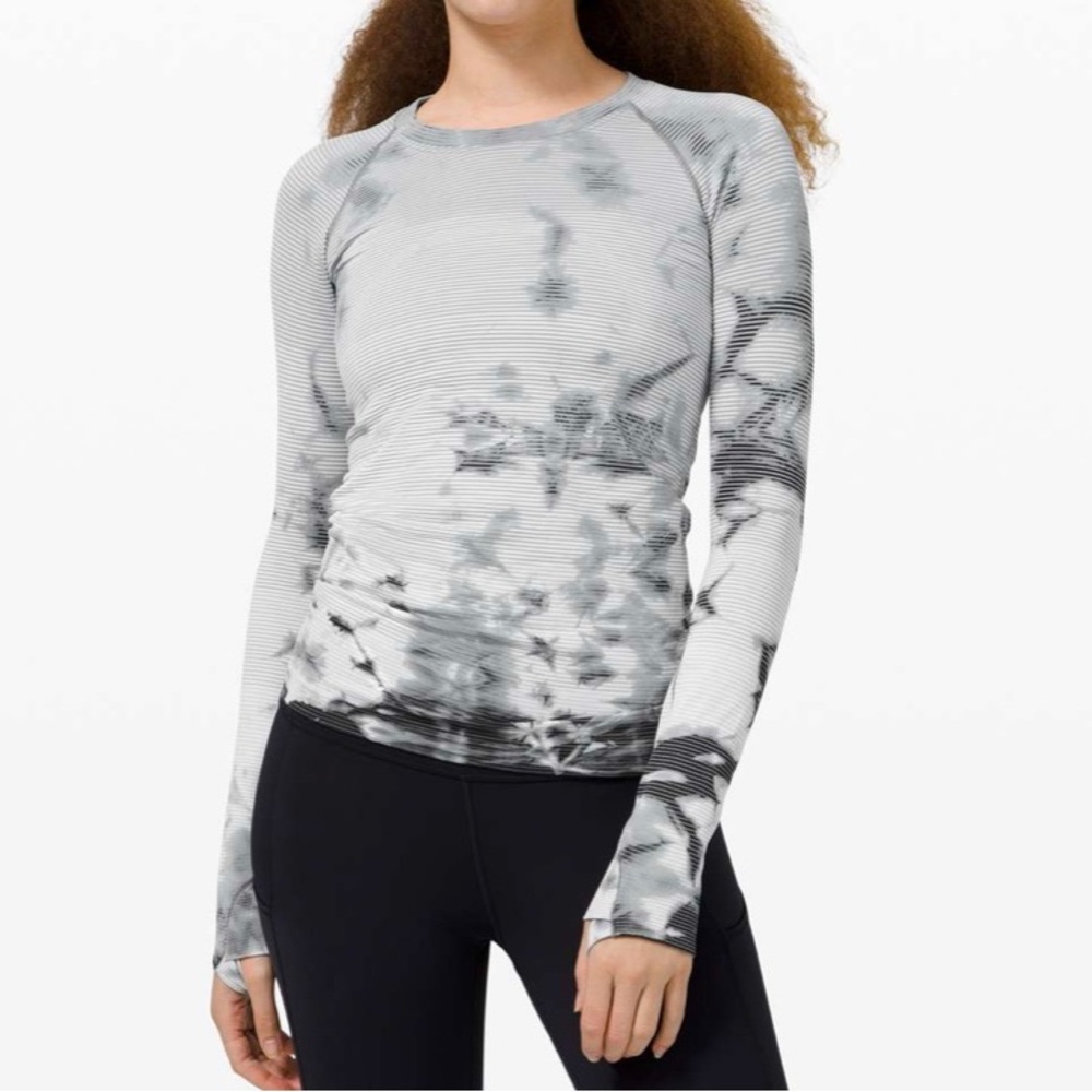 lululemon athletica Swiftly Tech Long Sleeve 2.0 Multi Dye Shibori Stripe -6